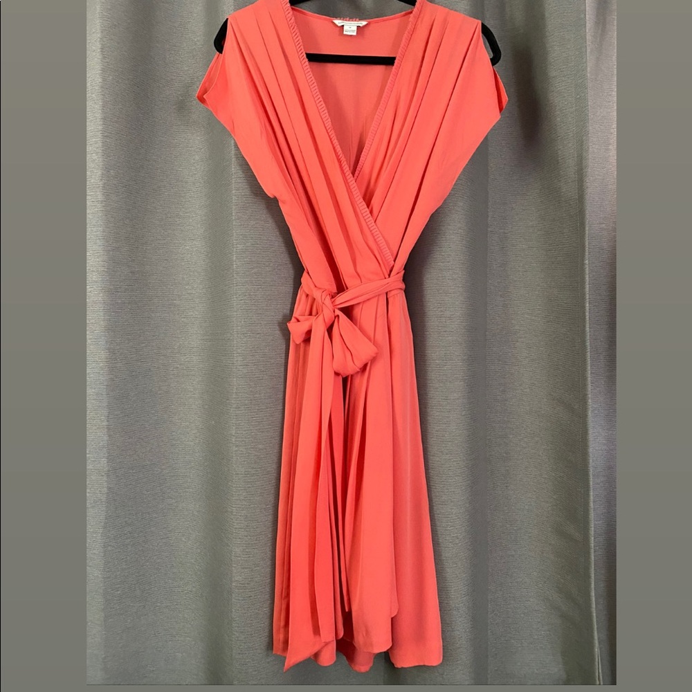 Pink silk dress